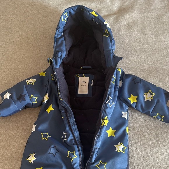 Star Patterned Baby Snowsuit - Picture 5 of 11